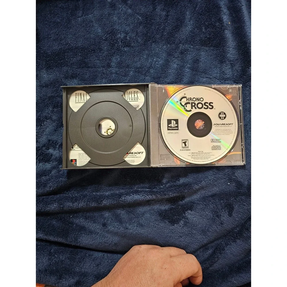 Chrono Cross Sony PlayStation PS1 2000 Squaresoft RPG 2-Disc Set Black Label